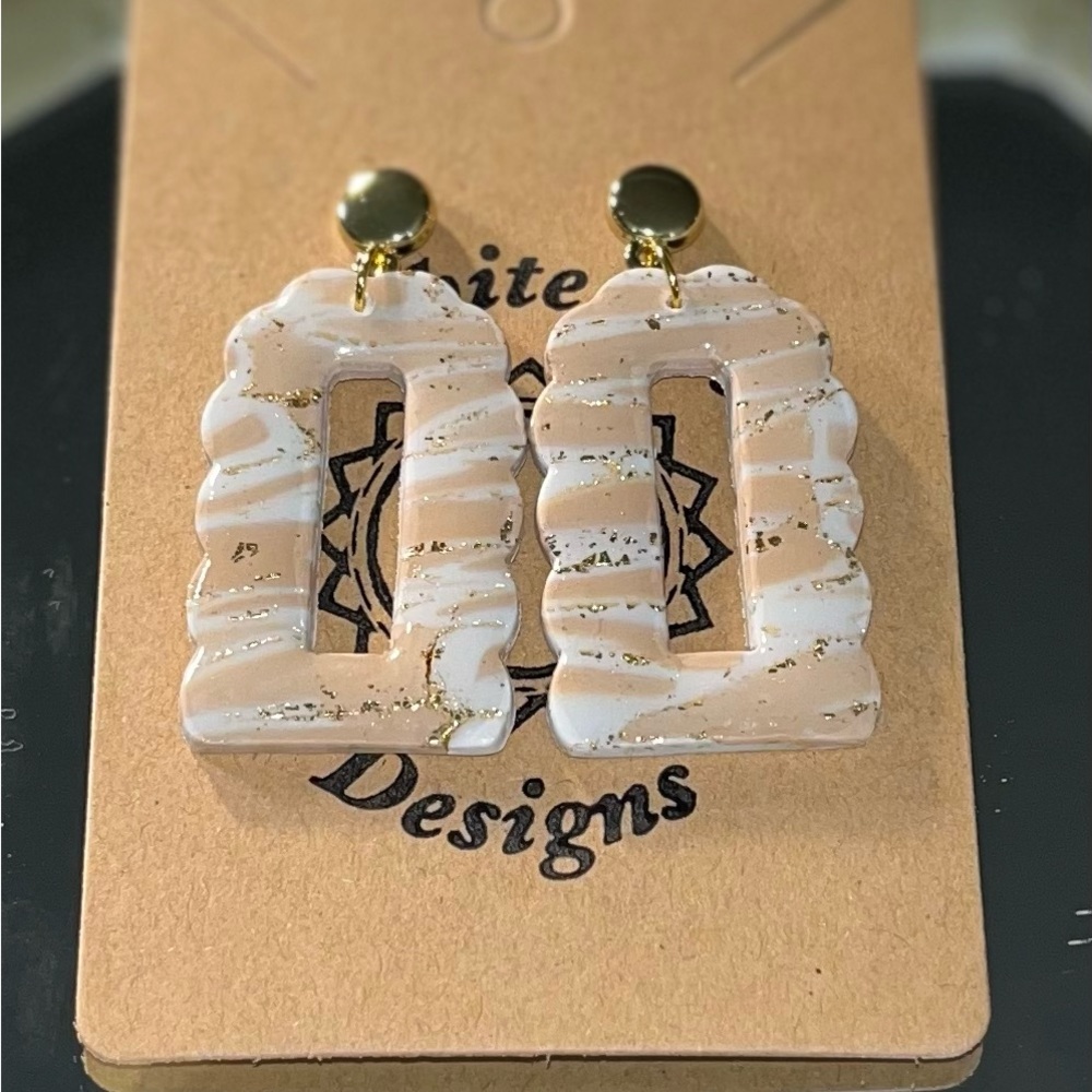 Handmade polymer clay earrings